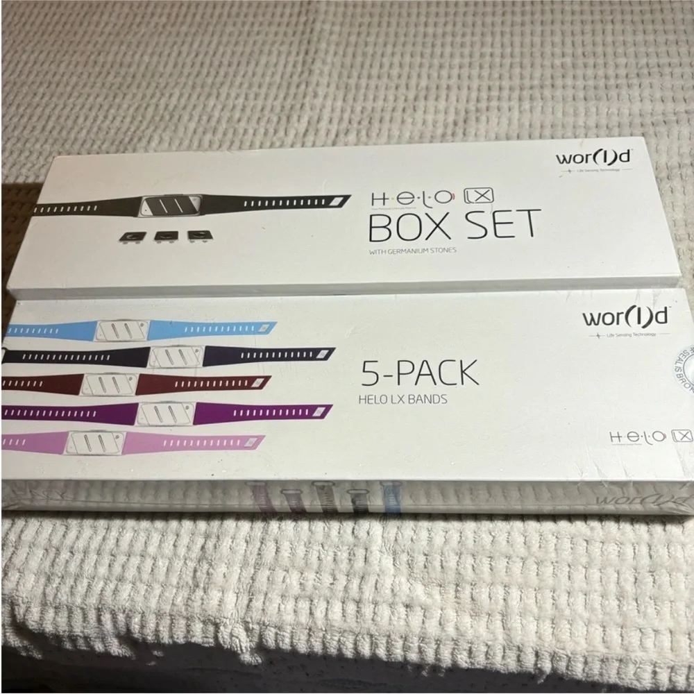 Helo Box wellness band Set with Germanium Stones & 5 bands‎